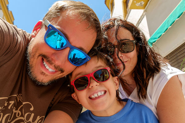 Happy Family with Sunglasses